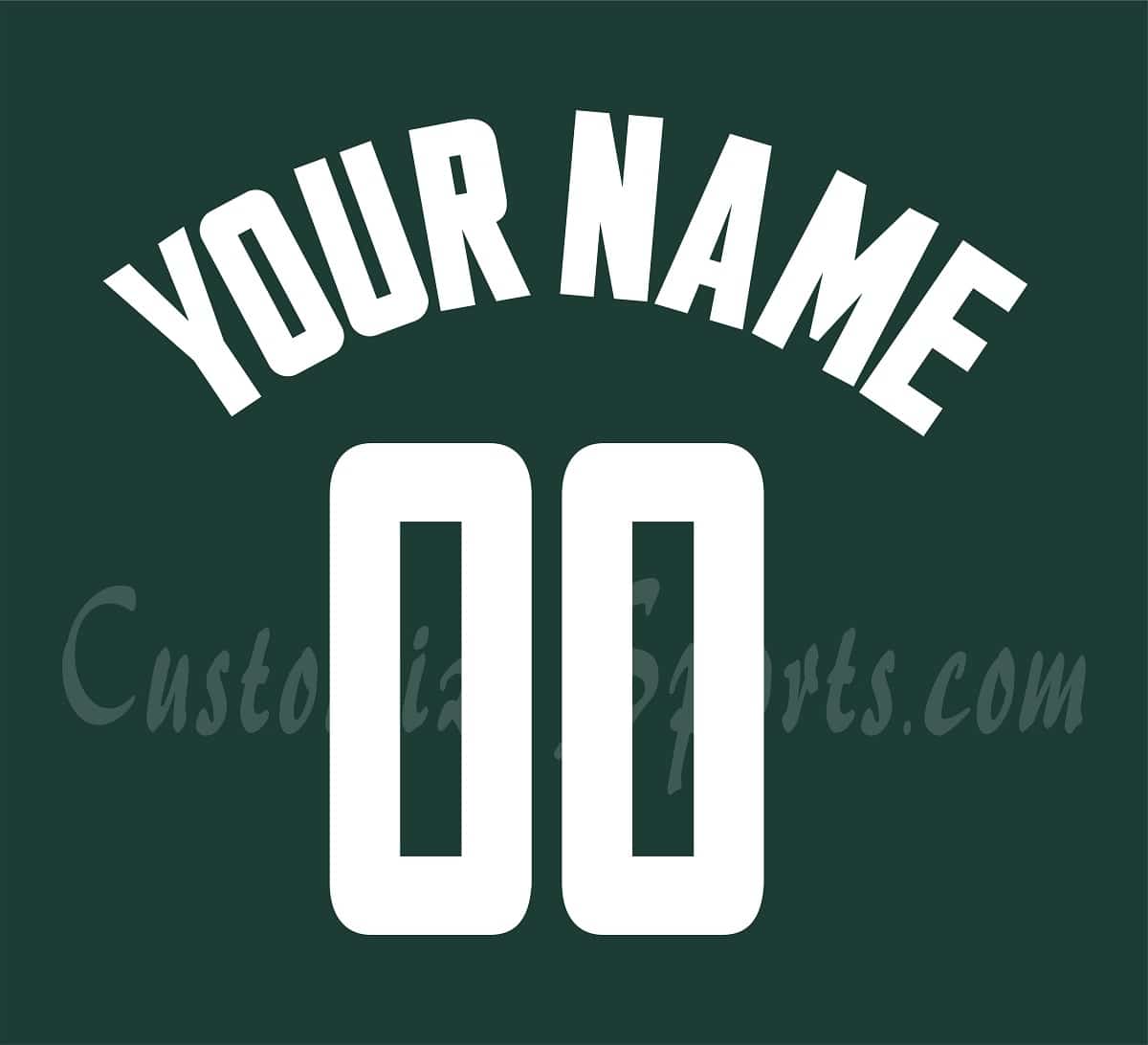 Baseball All Star Customized Number Kit for 2001 American League Jersey