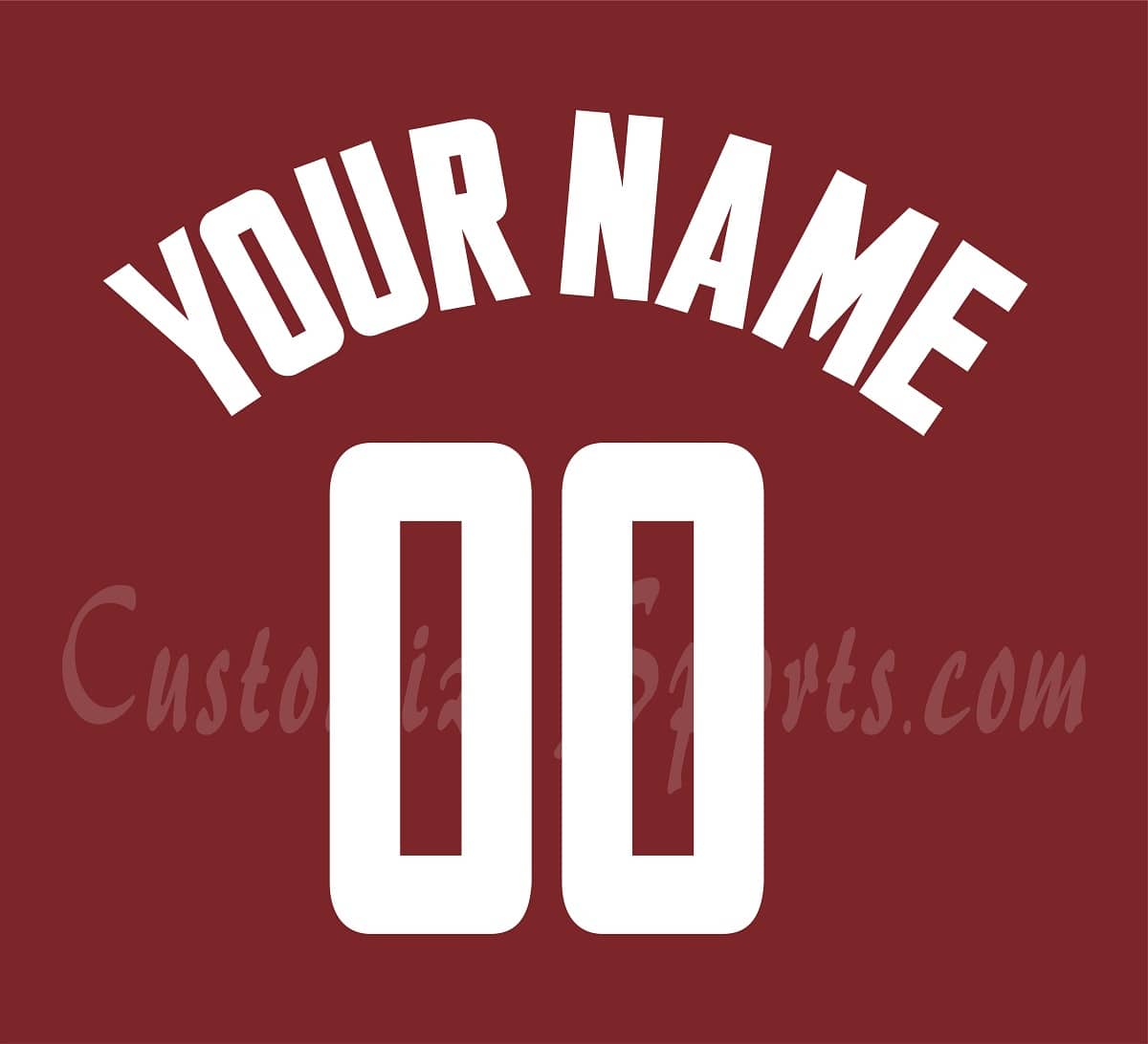 Baseball All Star Customized Number Kit for 2001 National League Jersey