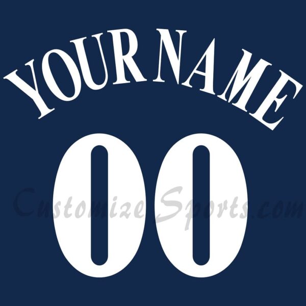 Baseball All Star Customized Number Kit for 2002 American League Jersey