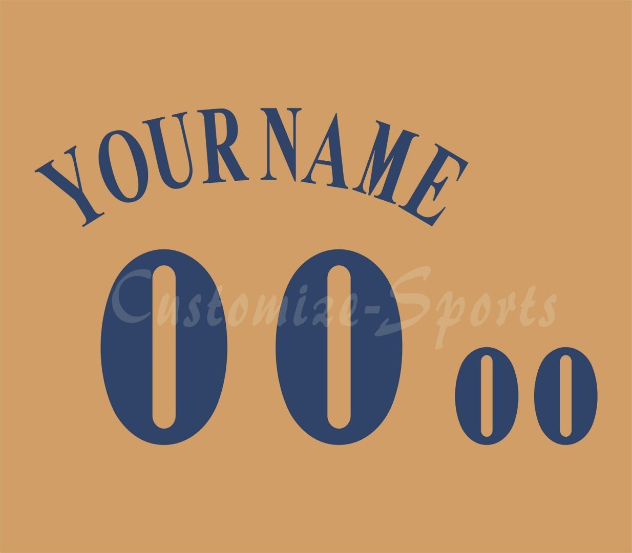 Baseball All Star Number Kit for 2001 National League Jersey