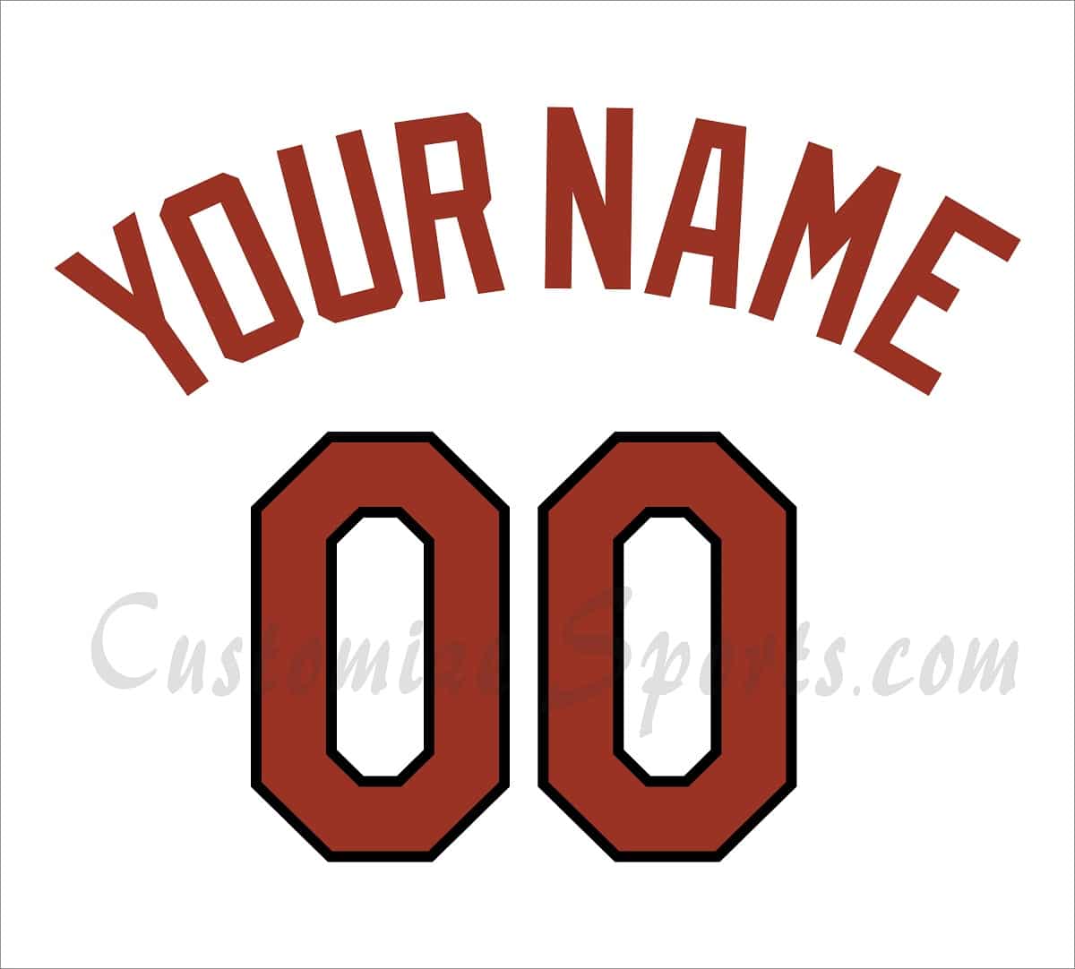 Baseball All Star Customized Number Kit for 2004 National League Jersey