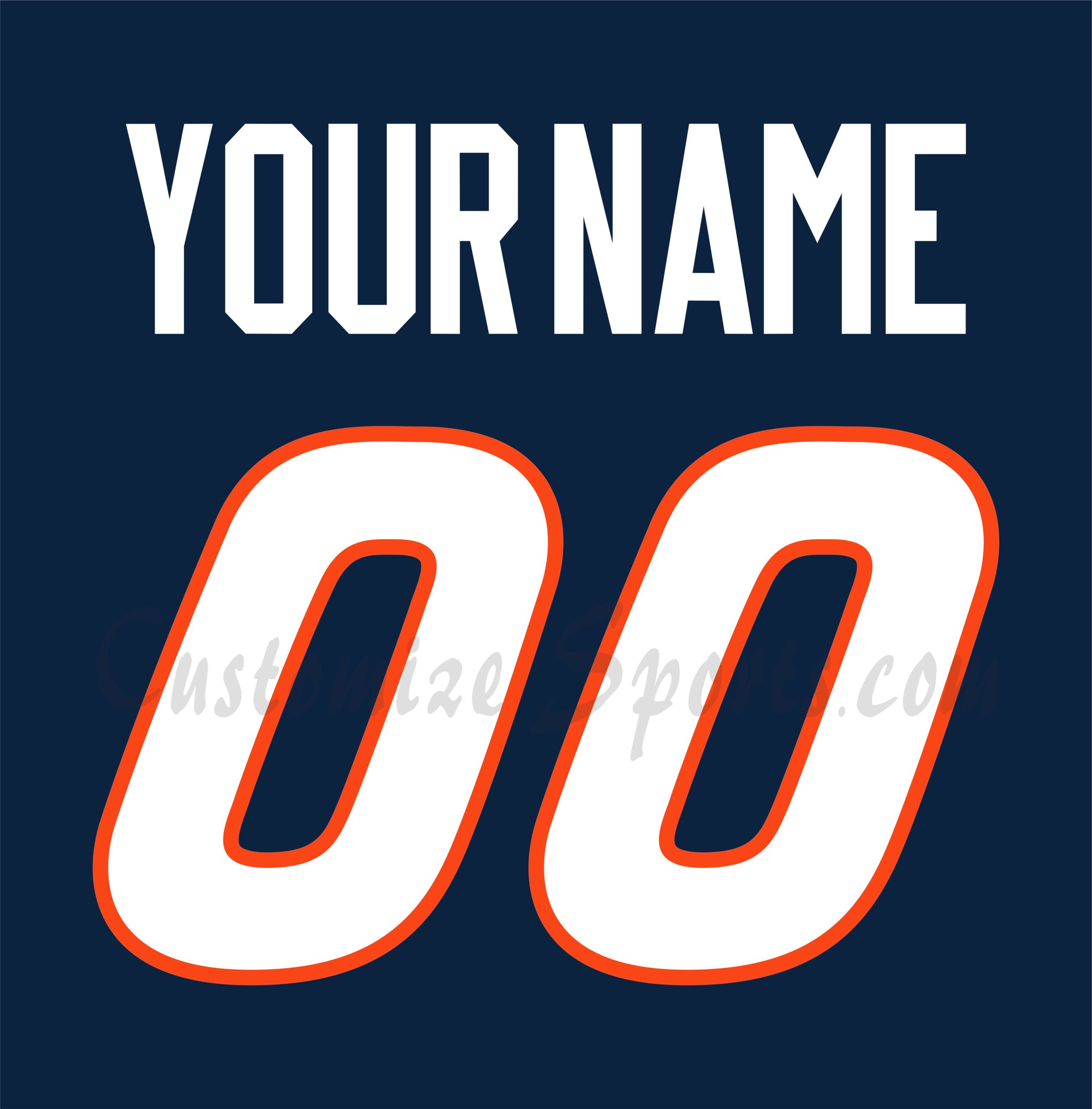 Baseball All Star Customized Number Kit for 2005 American League Jersey