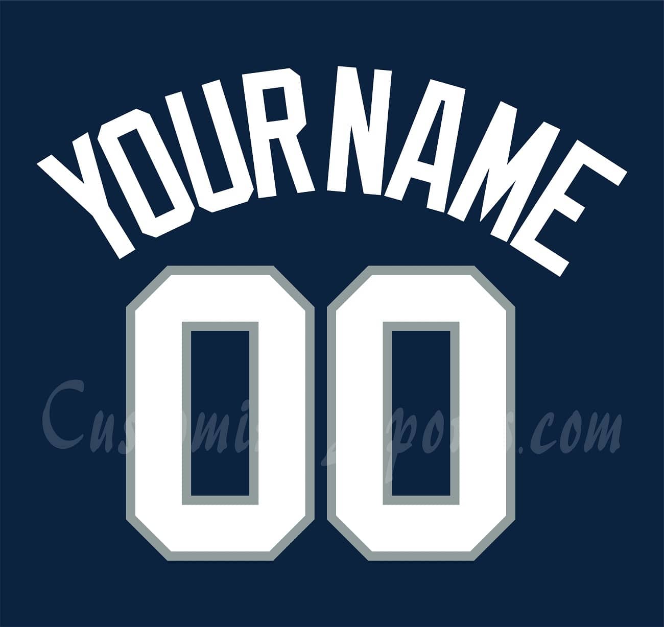 Baseball All Star Customized Number kit for 2008 American League Jersey