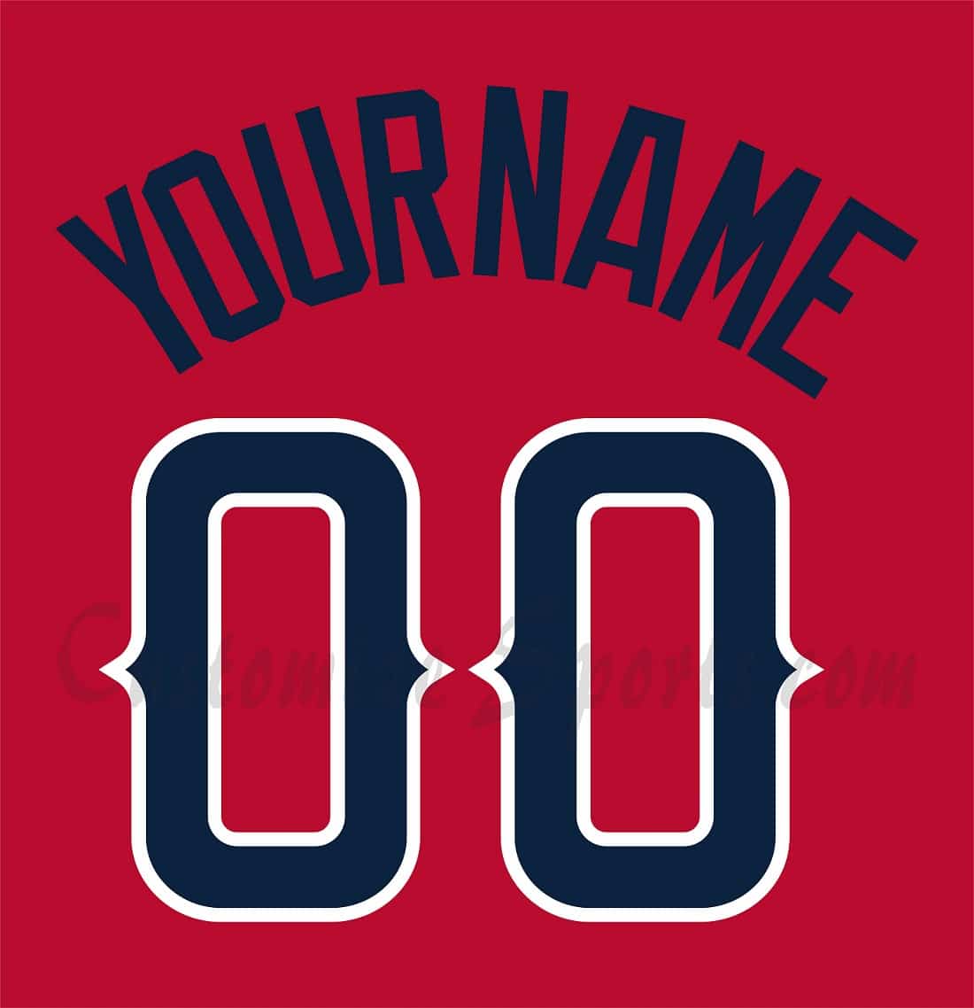 Baseball All Star Customized Number Kit for 2010 American League Jersey