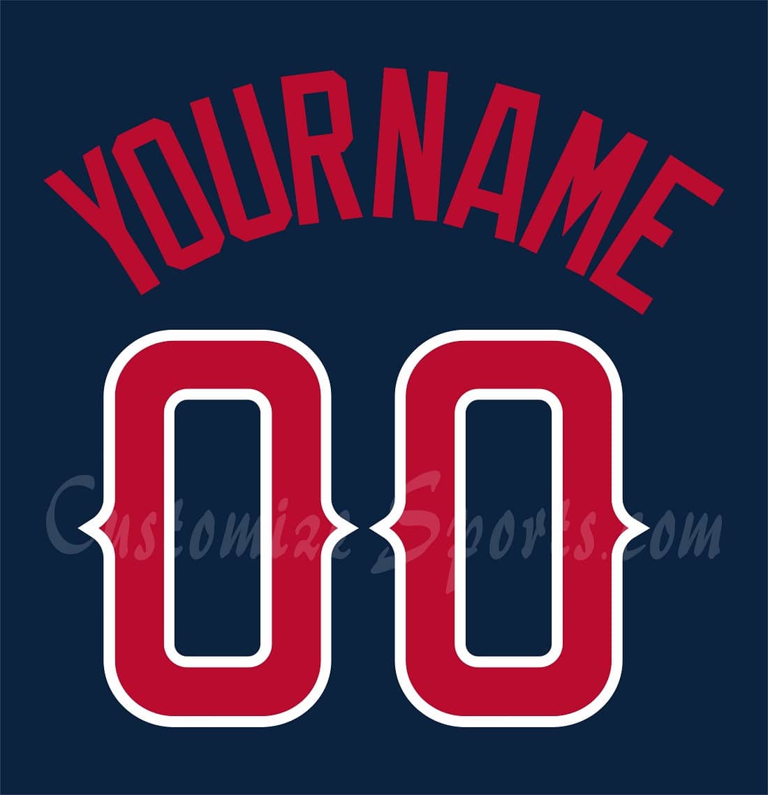 Baseball All Star Customized Number Kit for 2010 National League Jersey