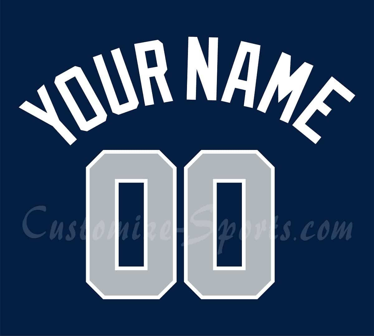 Baseball All Star Customized Number Kit for 2018 American League Jersey