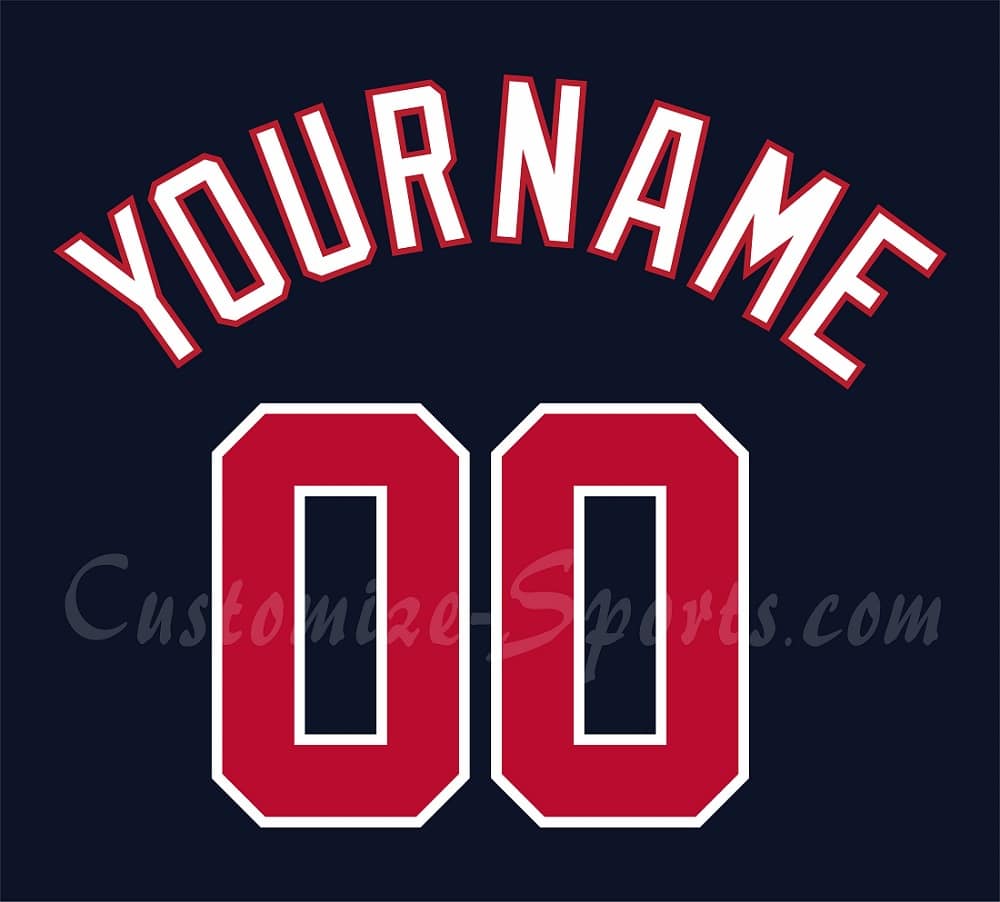Baseball All Star Customized Number Kit for 2018 National Alternate Jersey