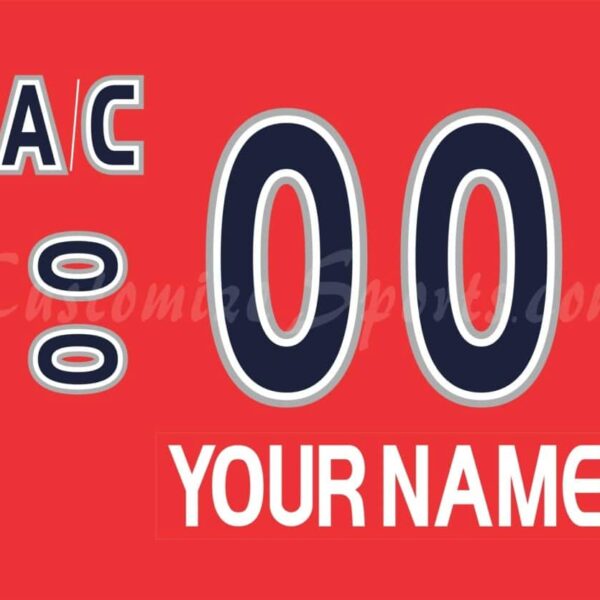 All Star Customized Number Kit 2000-2001 The World Red Jersey