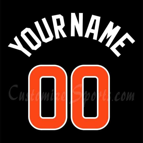 Baseball All Star Customized Number Kit for 2007 National League Jersey