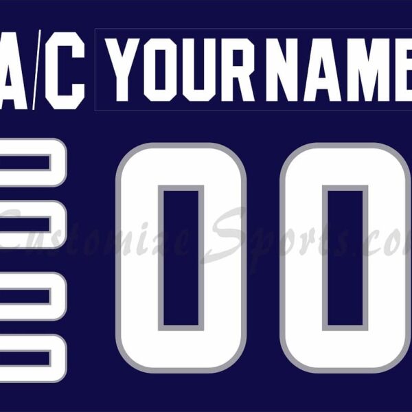 All Star Customized Number Kit for 2007 Western Conference Blue Jersey