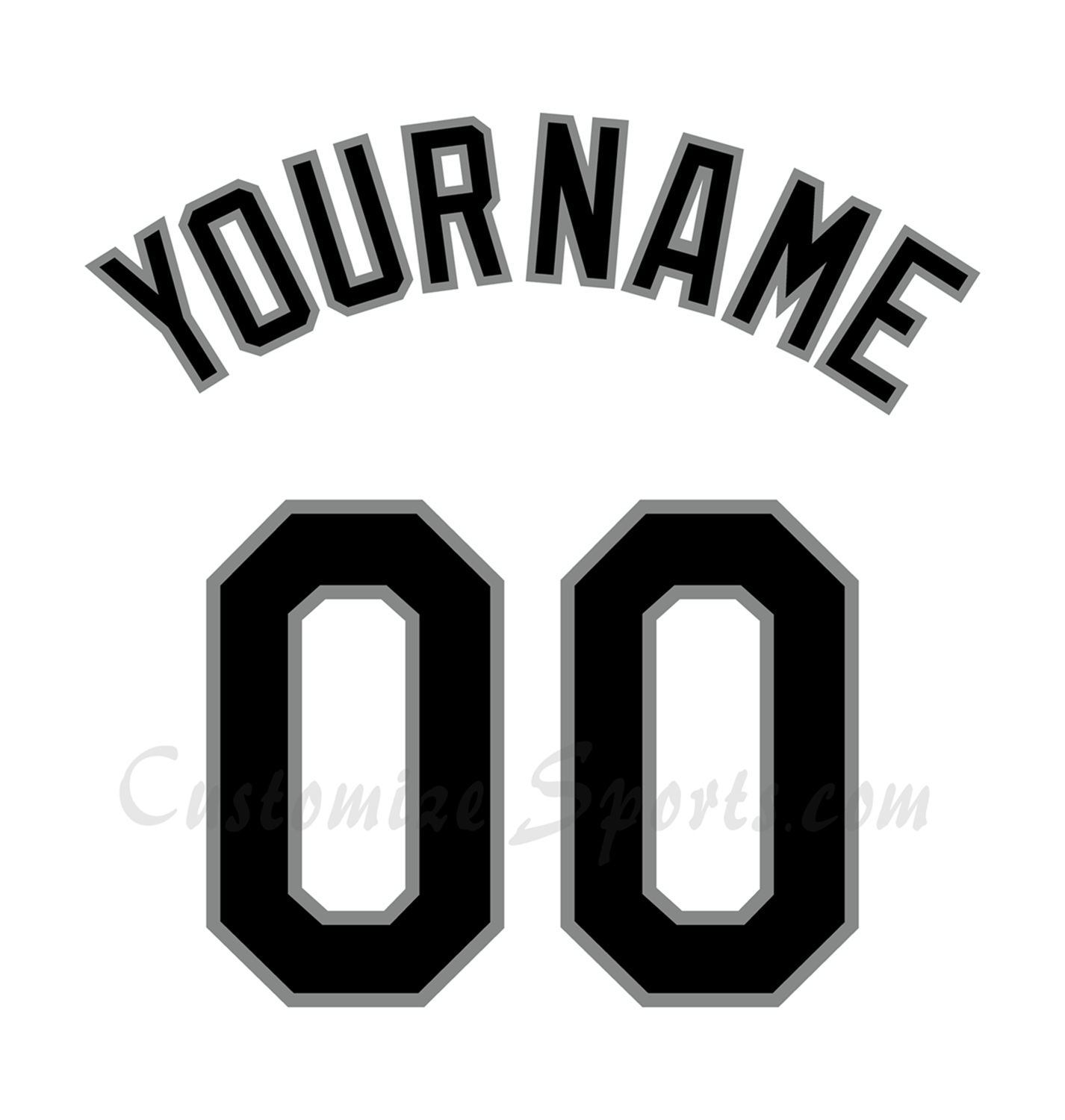 Baseball All Star Customized Number Kit for 2003 American League Jersey