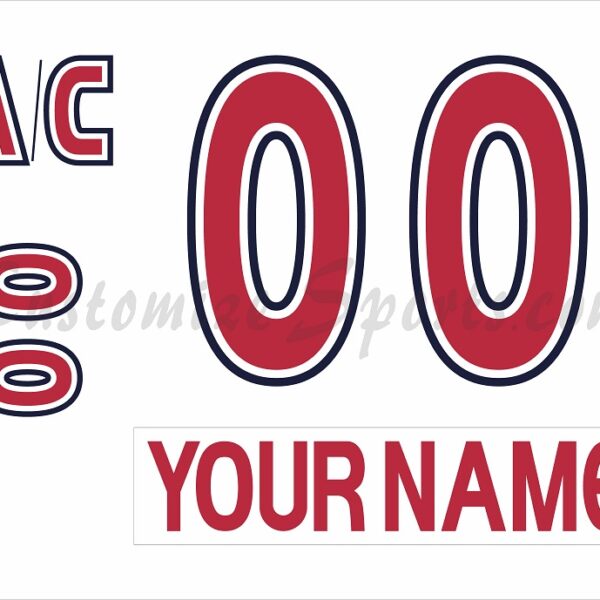 All Star Customized Number Kit 2000-2001 The World White Jersey