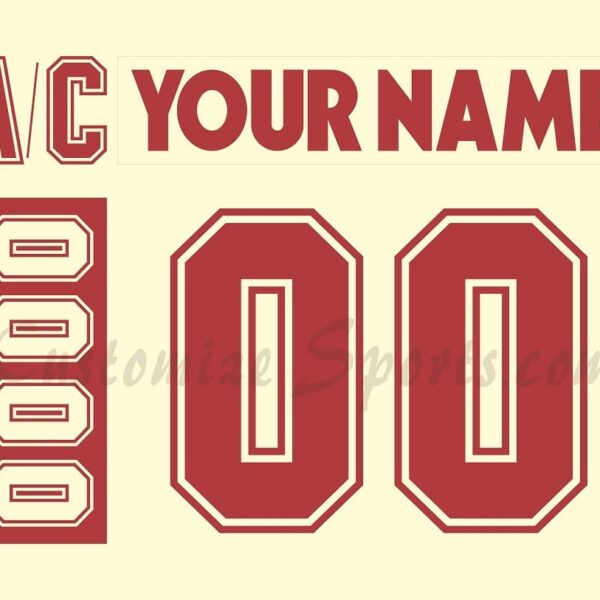 All Star Customized Number Kit for 2004 Eastern Conference Cream Jersey