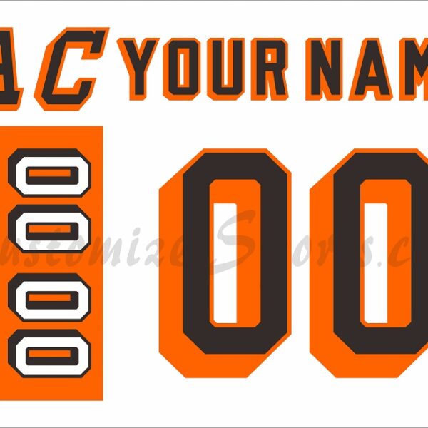 All Star Customized Number Kit for 1983-1986 White Jersey