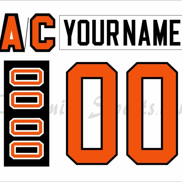 All Star Customized Number Kit 1989-1991 White Jersey