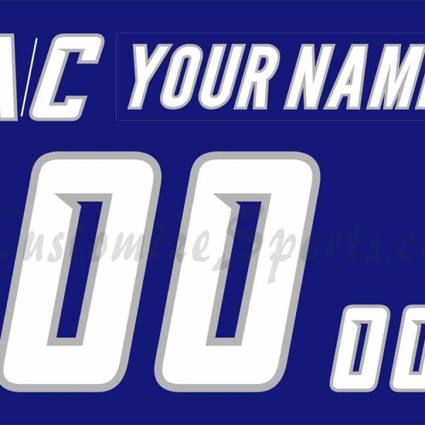 All Star Customized Number Kit for 2002 North America Blue Jersey