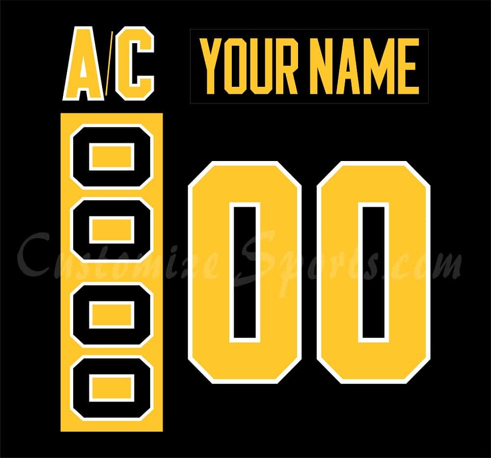 Pittsburgh Penguins Customized Number Kit For 2014-2016 3rd Jersey