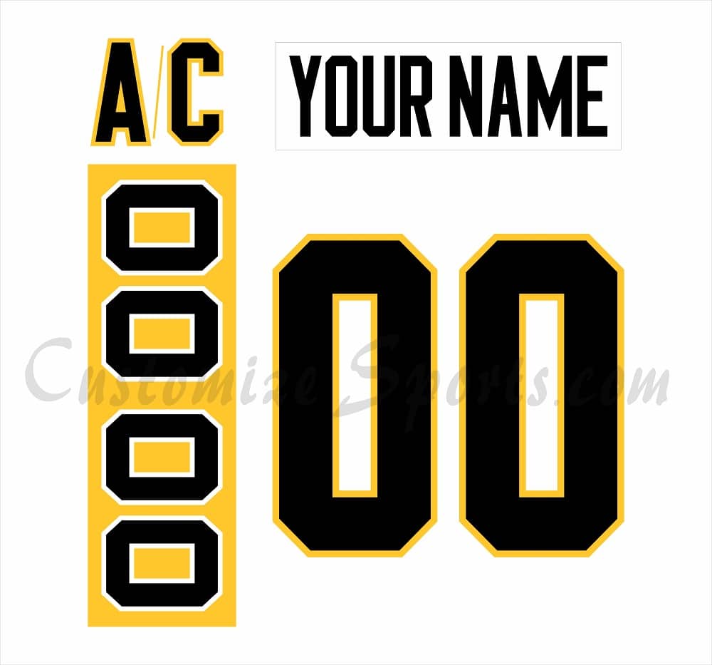Pittsburgh Penguins Customized Number Kit For 2016-2017 Away Jersey