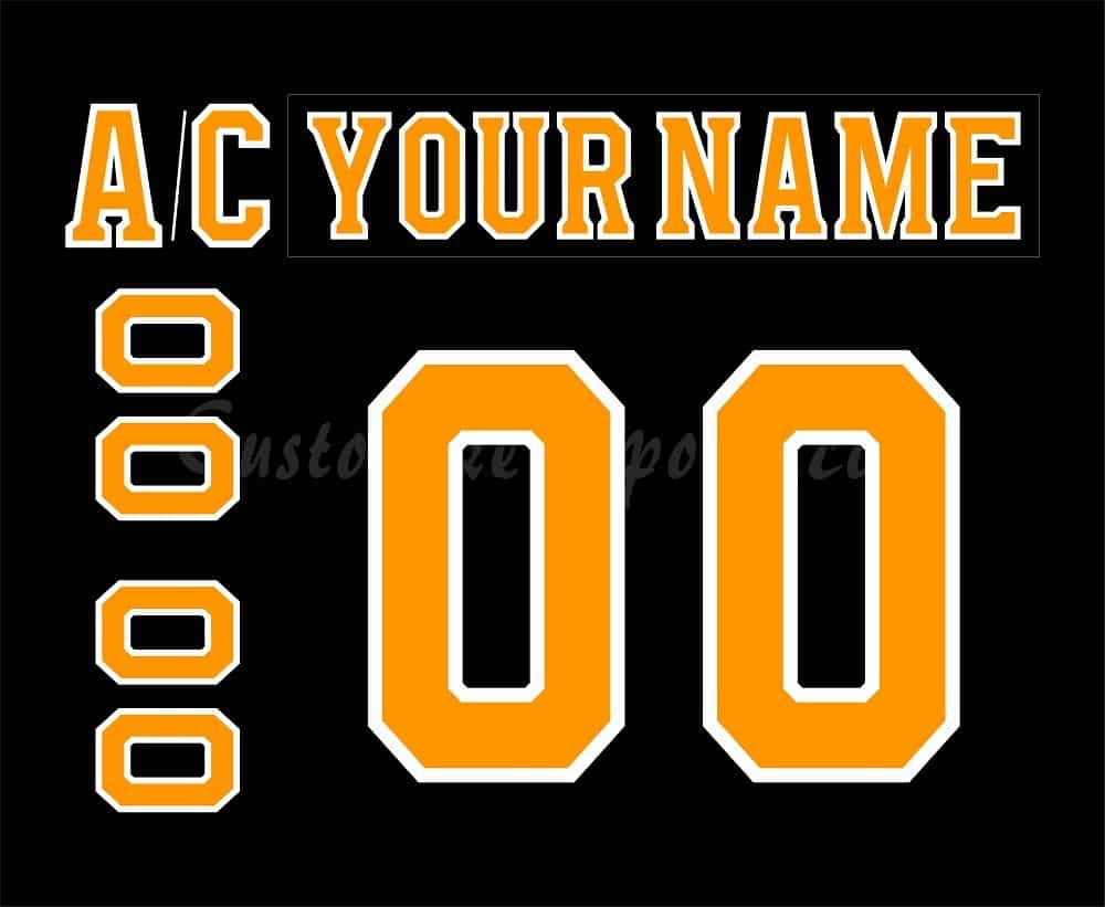 Boston Bruins Customized Number Kit for 2017-2023 Home Jersey