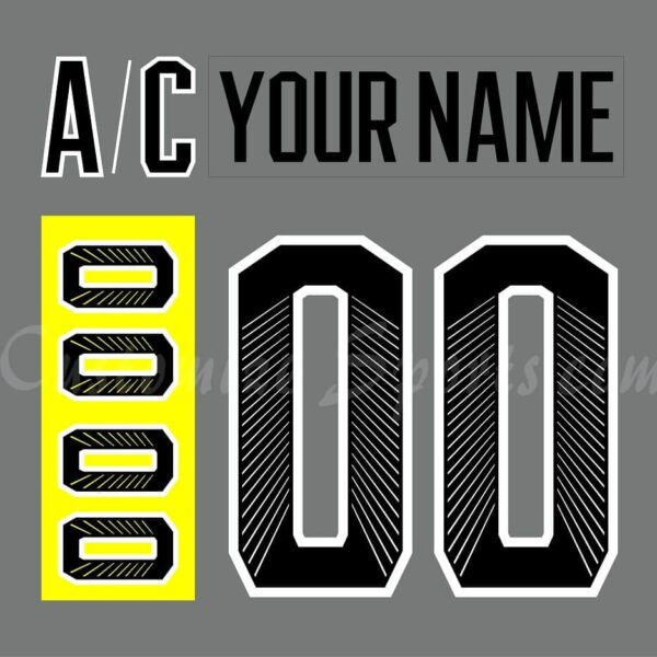 All Star Customized Number Kit for 2018 Gray Jersey