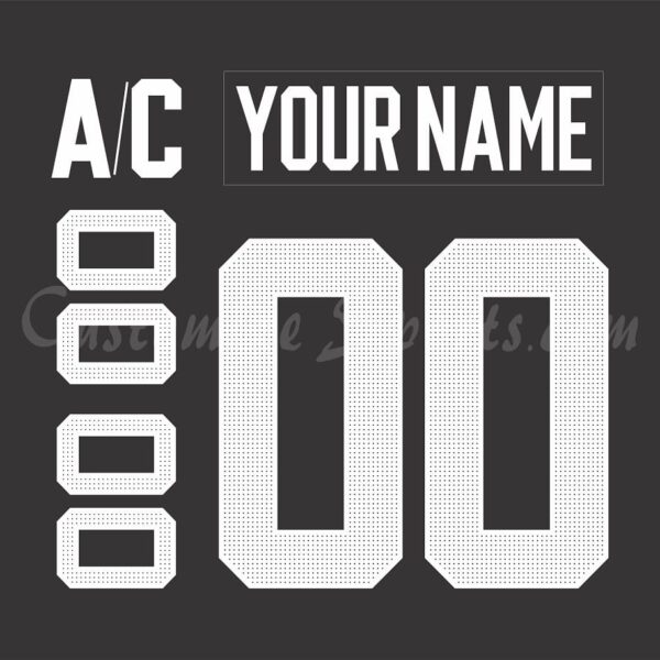 All Star Customized Number Kit for 2019 Black Jersey