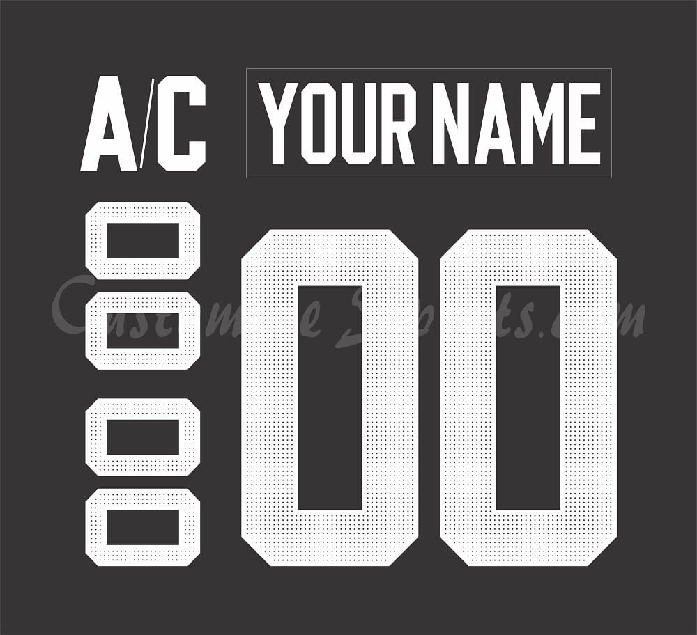 All Star Customized Number Kit for 2019 Black Jersey