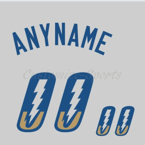 Baseball Omaha Storm Chasers Gray Jersey Customized Number Kit