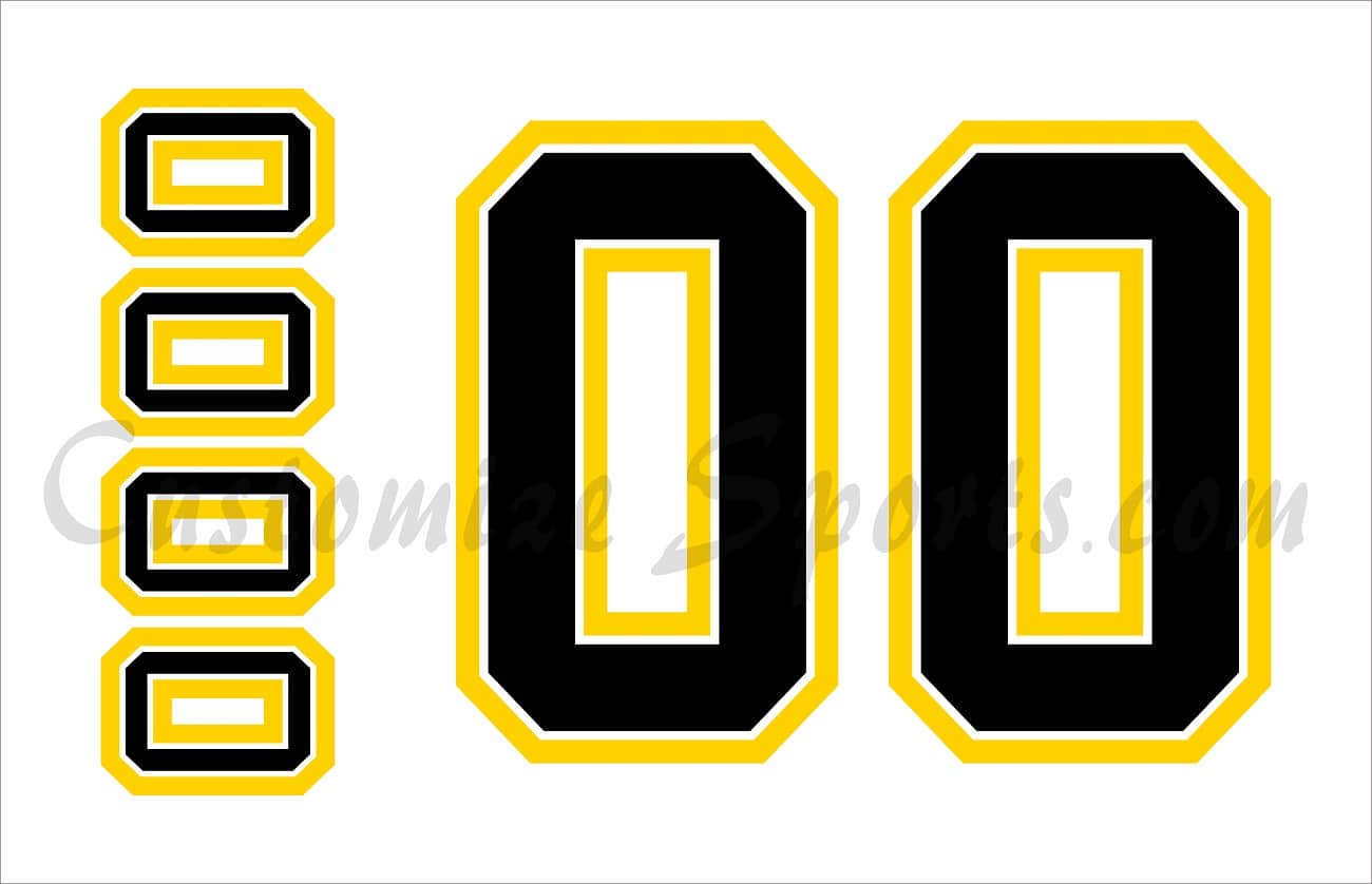 Boston Bruins Customized Number Kit for 1958-1967 Away Jersey