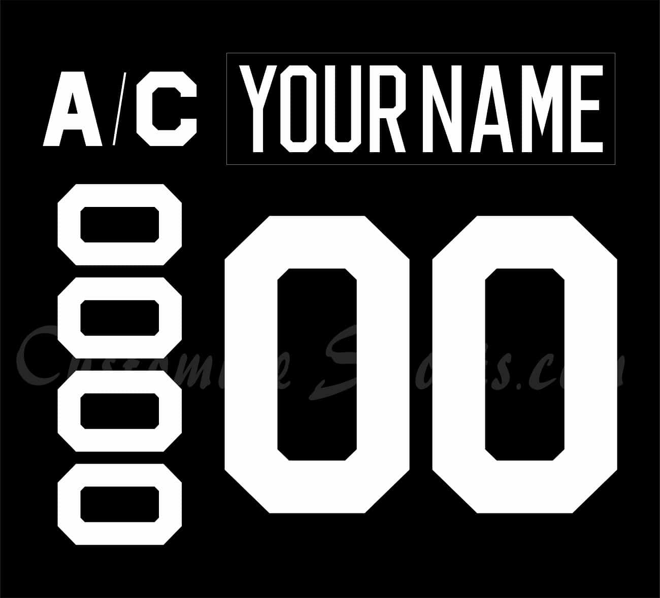 Chicago Blackhawks Customized Number Kit For 2019 Winter Classic Jersey