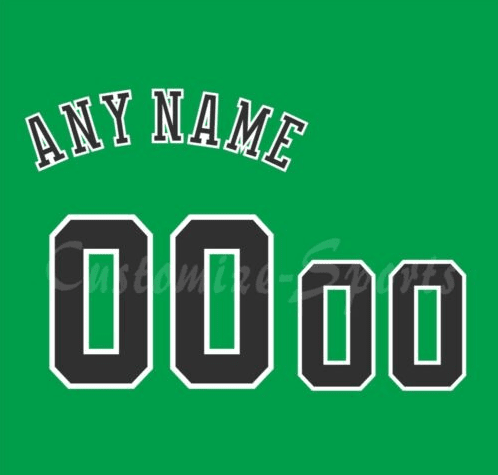 Basketball Chicago Bulls Green Jersey Customized Number Kit