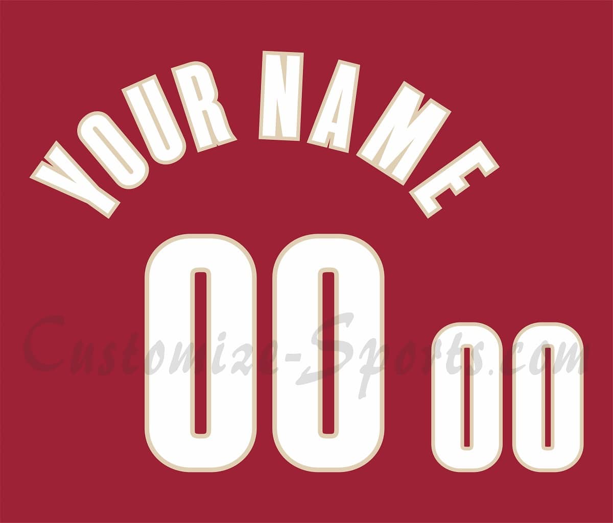 Basketball Cleveland Cavaliers Customized Number Kit for 2003-2006 Home Jersey