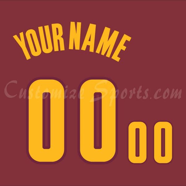 Basketball Cleveland Cavaliers Customized Number Kit for 2010-2017 Road Jersey