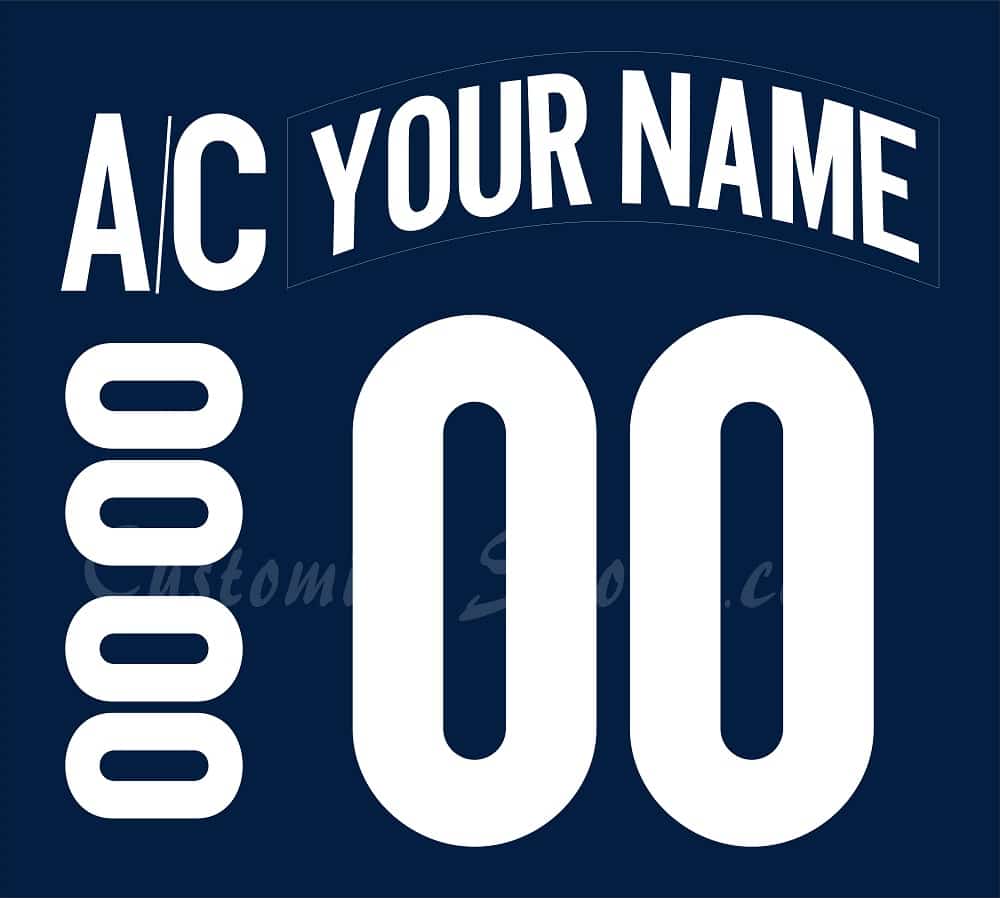 Colorado Avalanche Customized Number Kit For 2015-2017 3rd Jersey