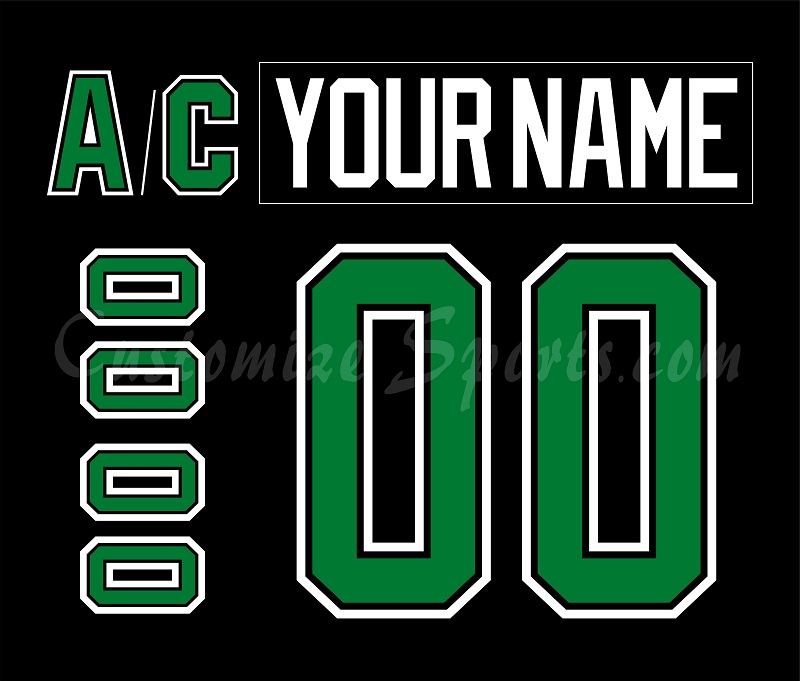 Dallas Stars Customized Number Kit For 1993-1994 Away Jersey