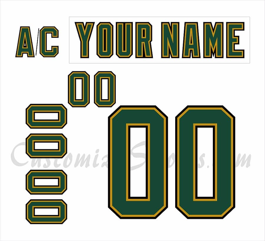 Dallas Stars Customized Number Kit For 2007-2008 Away Jersey