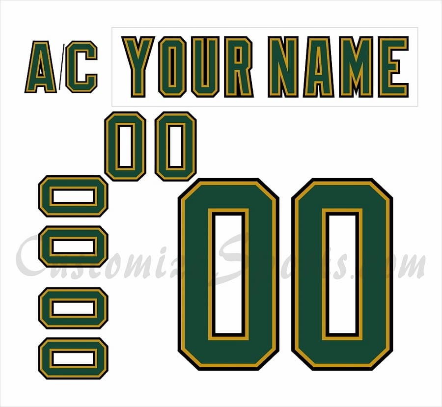 Dallas Stars Customized Number Kit For 2008-2013 Away Jersey