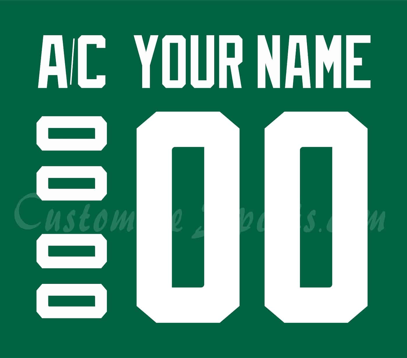 Dallas Stars Customized Number Kit For 2013-2017 Home Jersey
