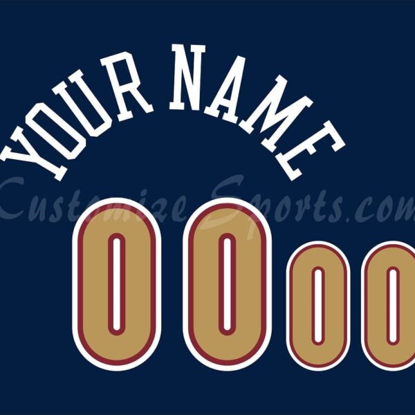 Basketball Denver Nuggets Customized Number Kit for 1993-2003 Road Jersey