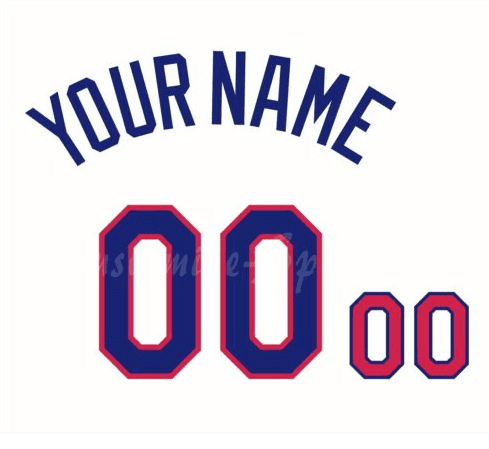 Baseball Dominican Republic Number Kit for 2017 White Jersey