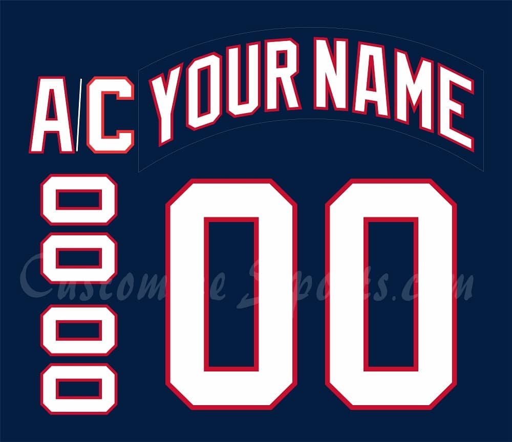 Florida Panthers Customized Number Kit For 1998-2003 3rd Jersey