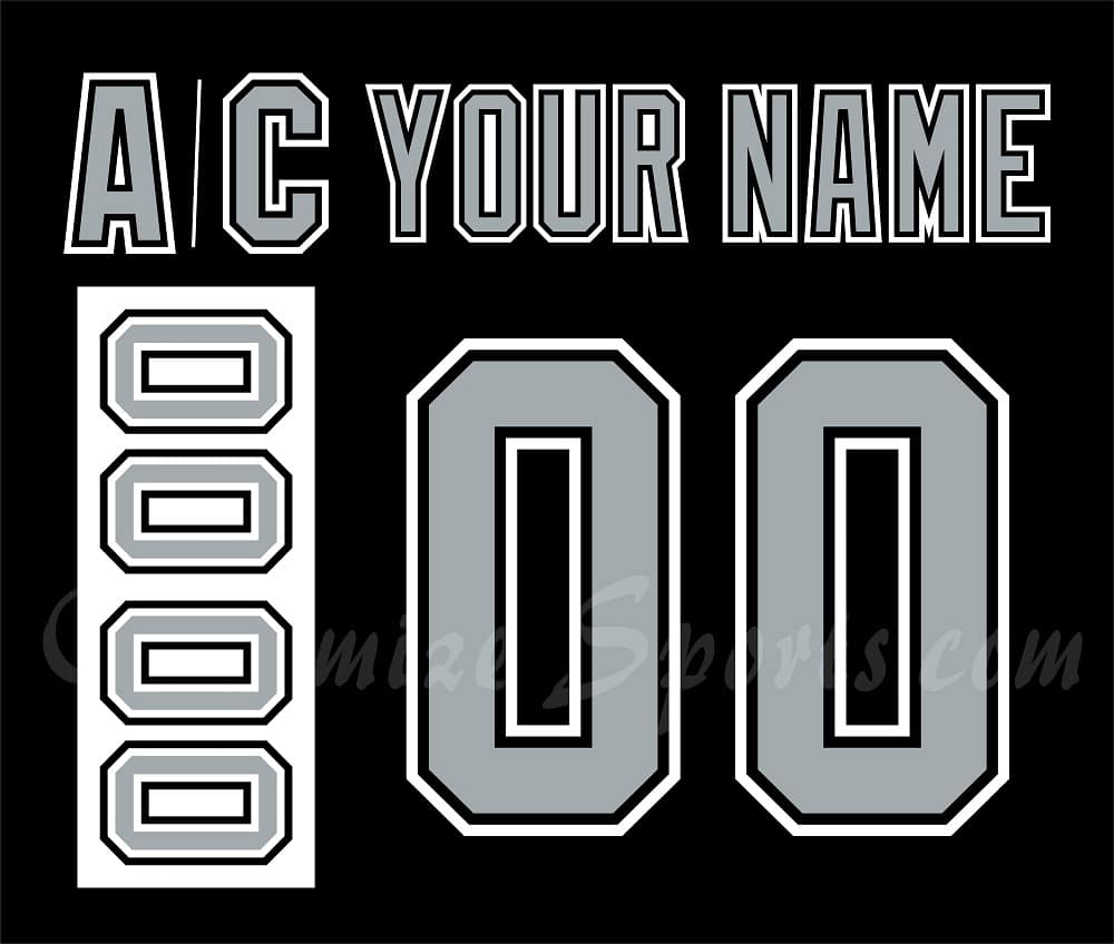 Los Angeles Kings Customized Number Kit For 1991-1992 Away Jersey