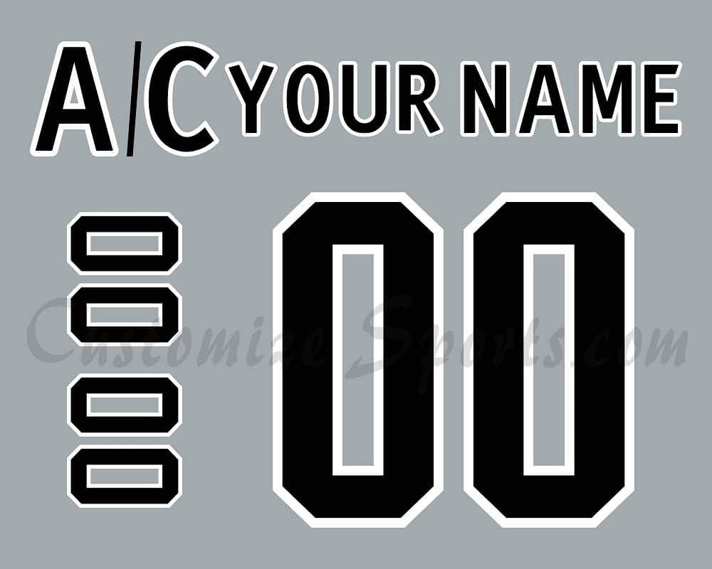 Los Angeles Kings Customized Number Kit For 2014 Stadium Series Jersey