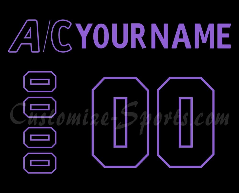 Los Angeles Kings Customized Number Kit For 2019 HFC Jersey