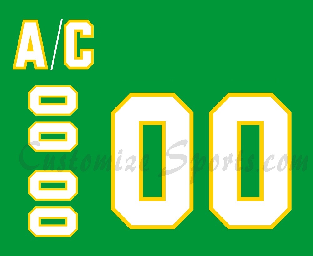 Minnesota North Stars Customized Number Kit For 1967-1975 Home Jersey