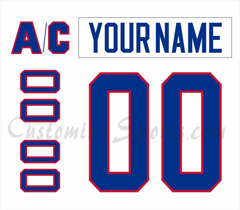 Montreal Canadiens Customized Number Kit For 1984-1992 Home Jersey