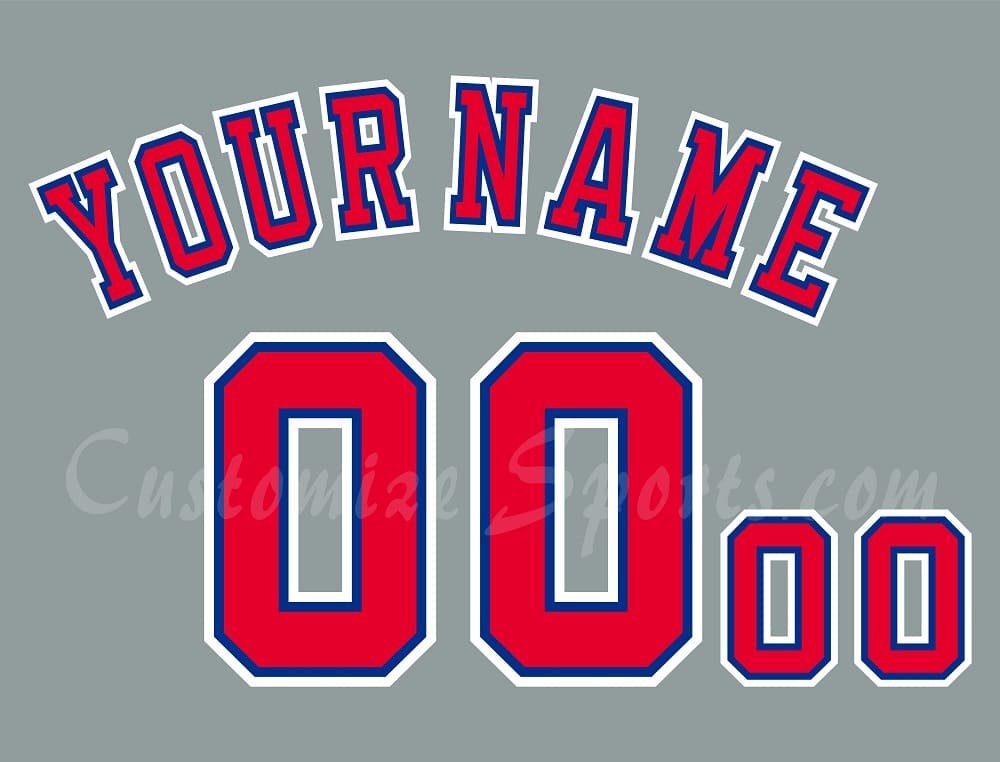 Baseball Montreal Expos Customized Number Kit for 1992-2004 Road Jersey
