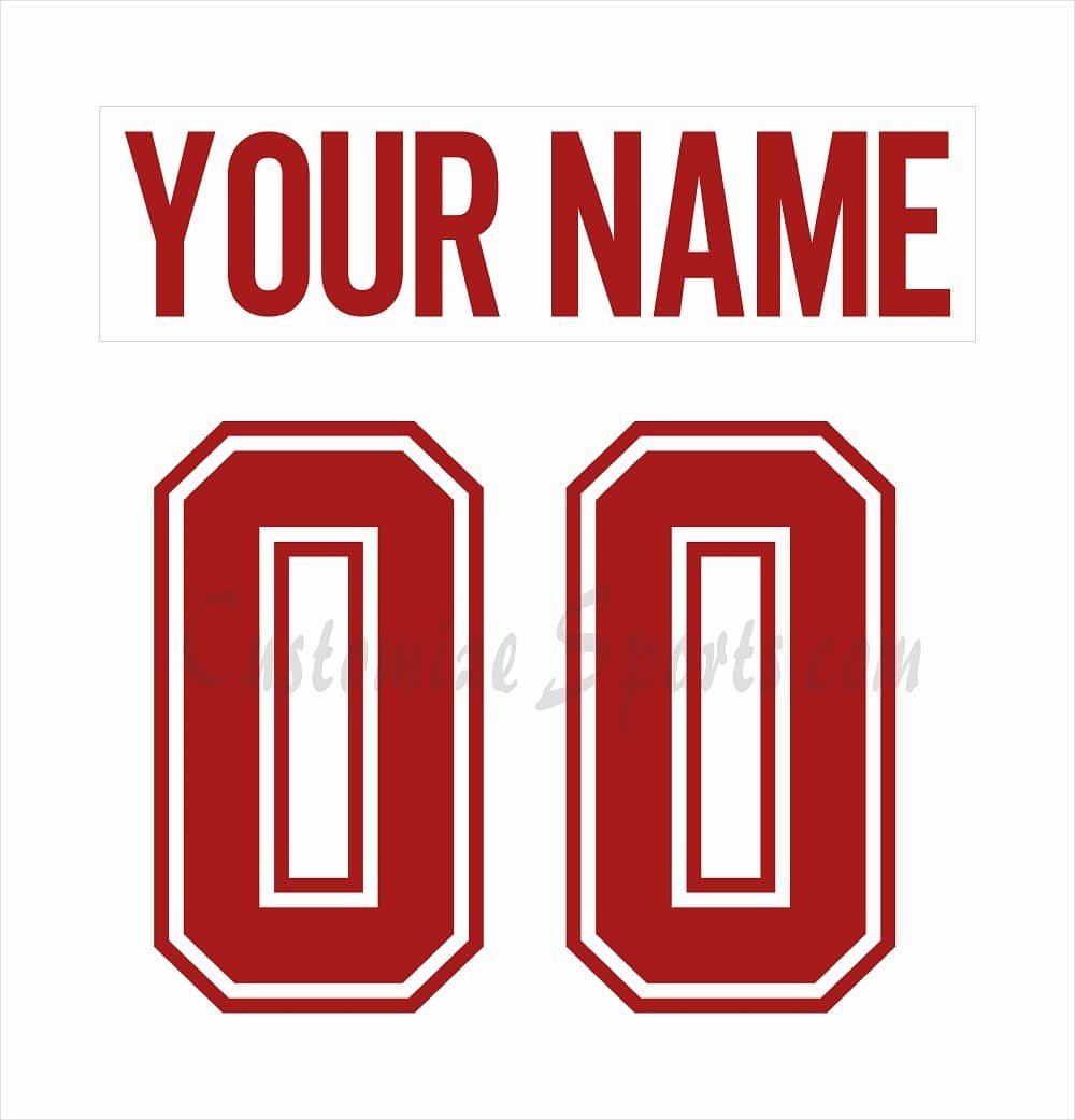 Montreal Canadiens Customized Number Kit For Practice White Jersey
