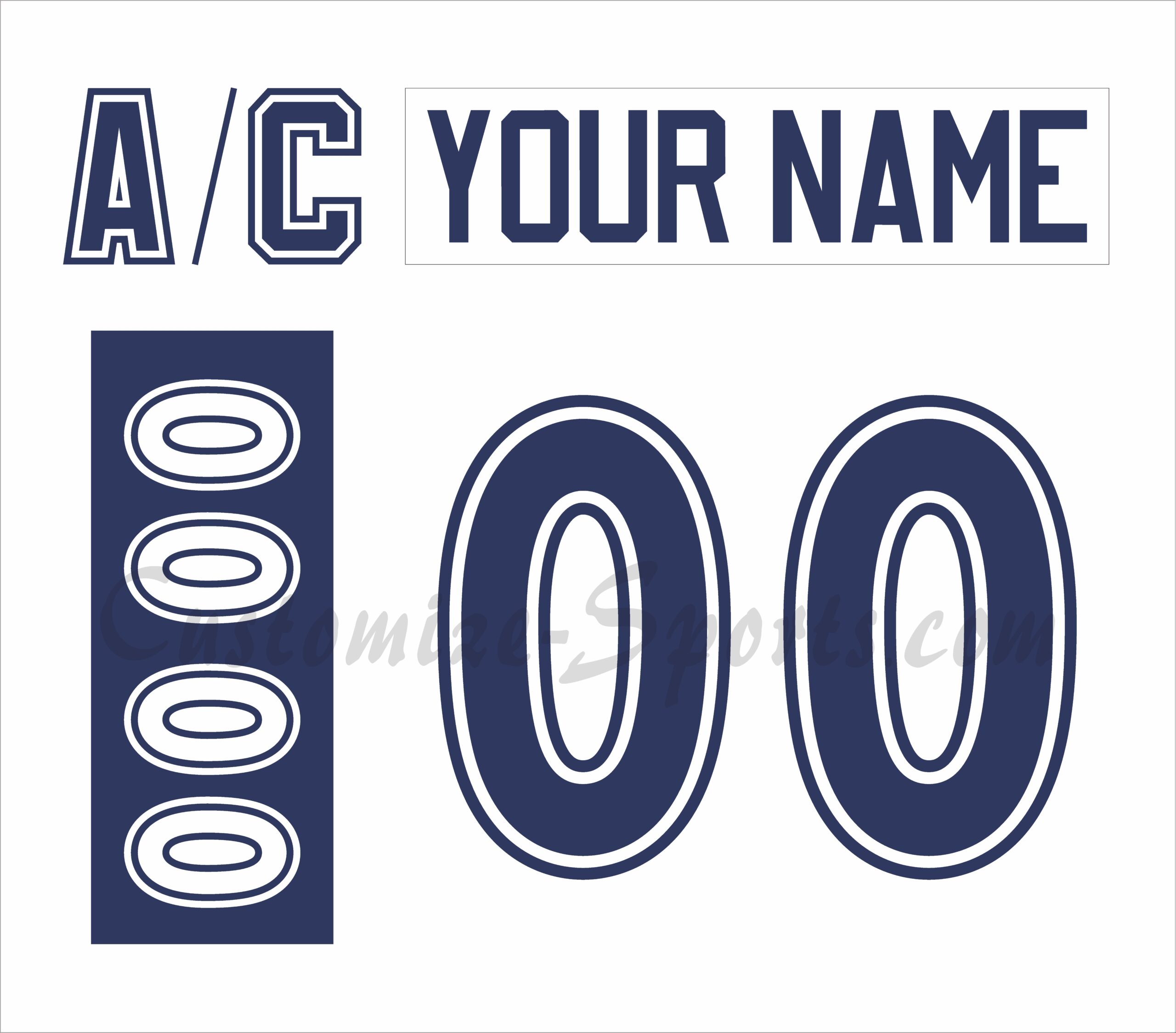 All Star Customized Number Kit 1998-1999 White Jersey