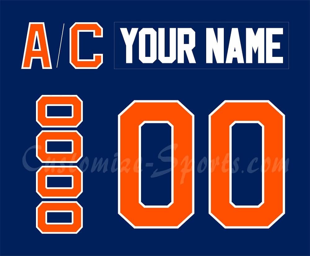 New York Islanders Customized Number Kit For 2015 Throwback Jersey