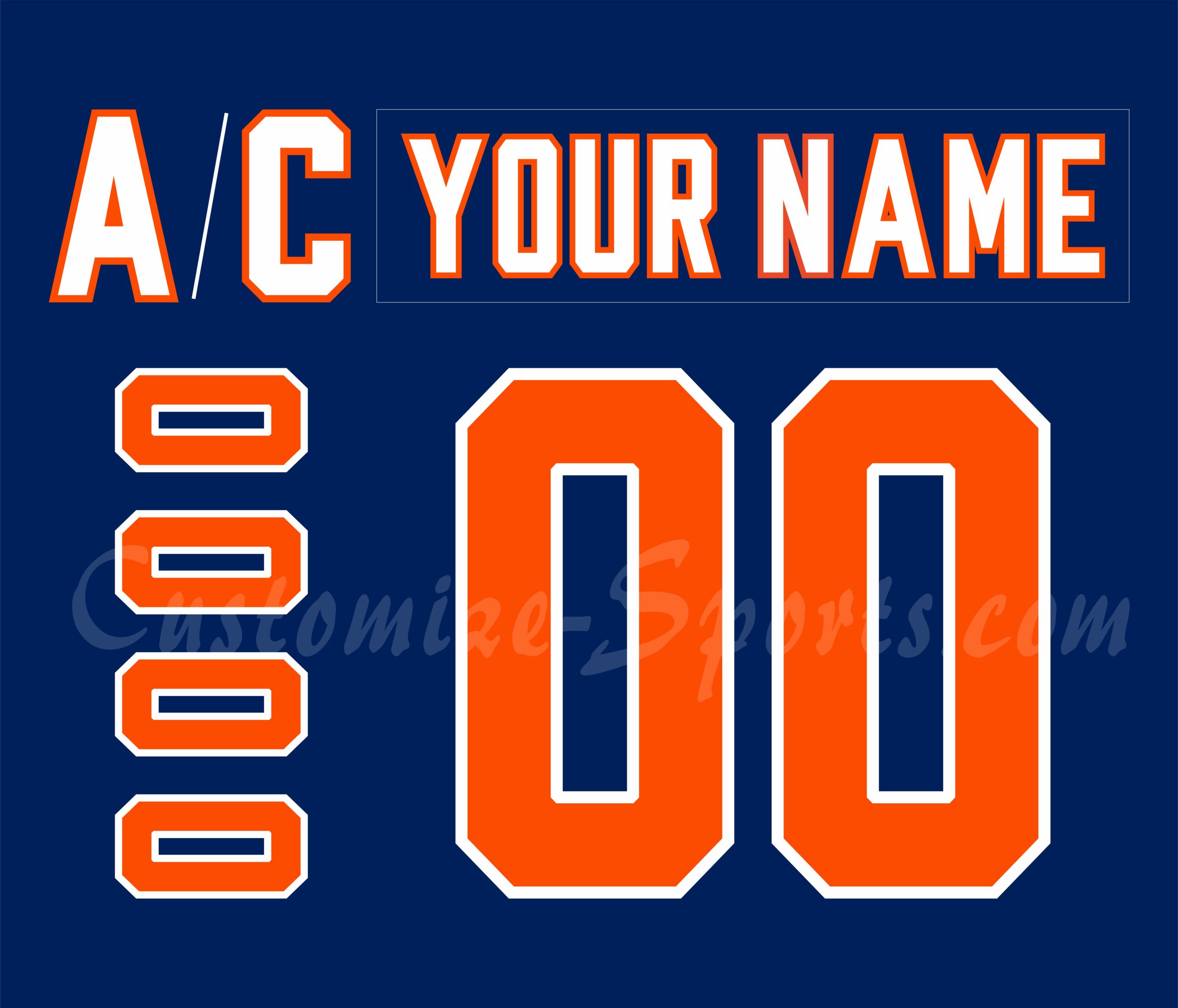 New York Islanders Customized Number Kit For 2018-Present 3rd Jersey